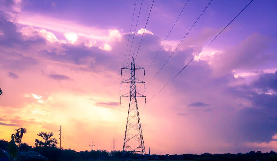 Electric Tower during Sunset